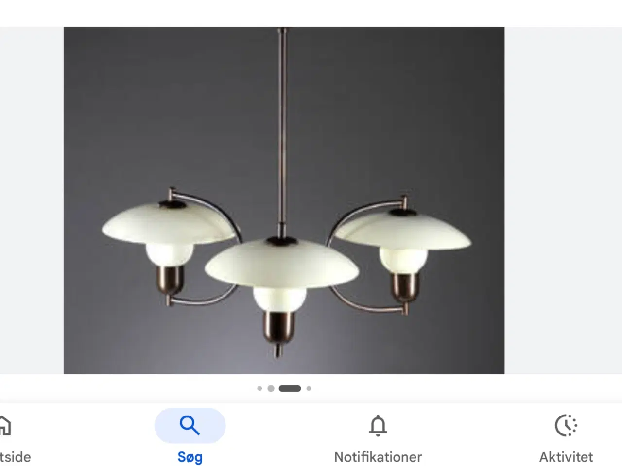 Billede 1 - Ernst Voss 3 armet lysekrone