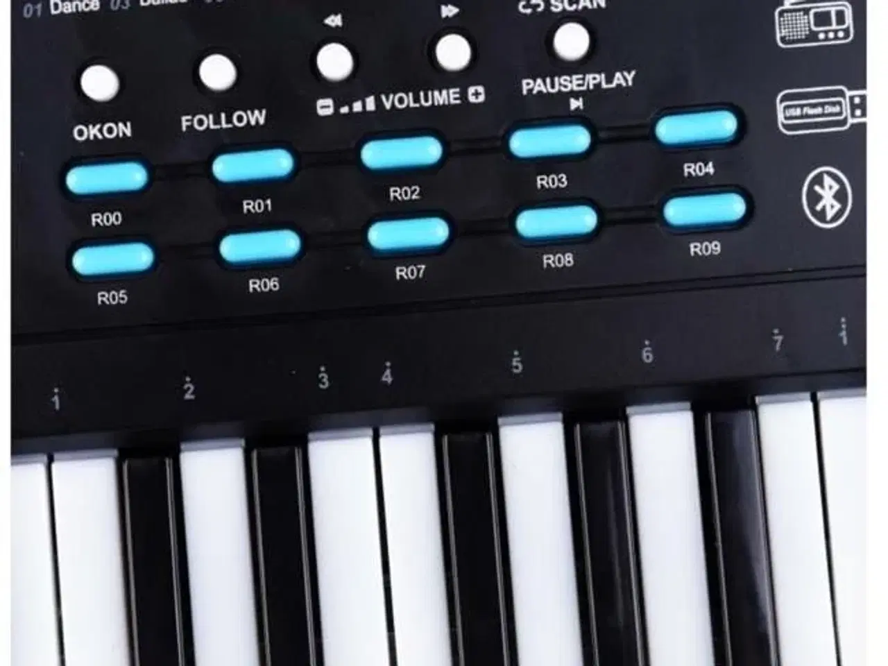 Billede 7 - Keyboard til børn – SUPRIMO 605 UFB med mikrofon og 61 tangenter