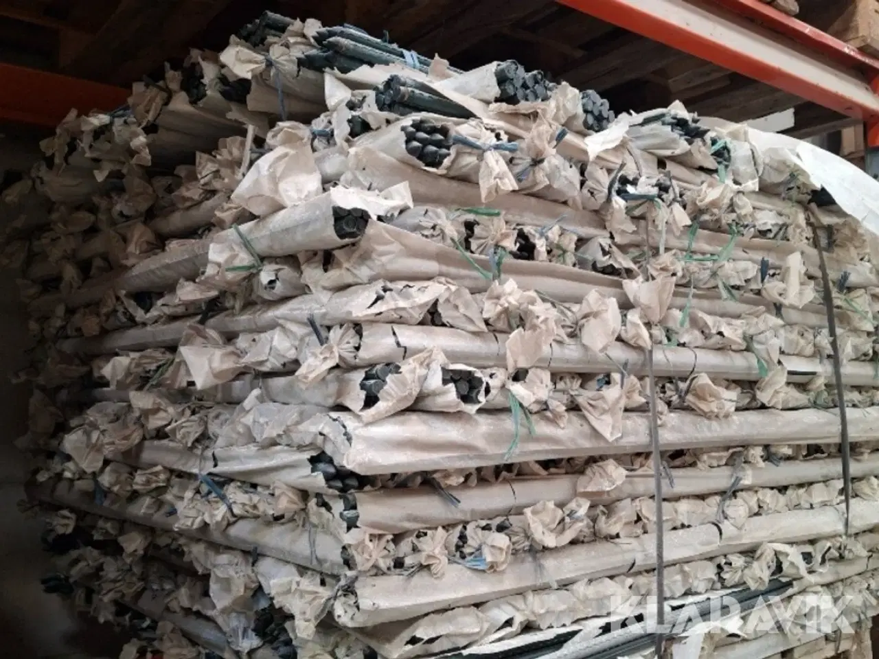 Billede 1 - Plantepæle med grøn plast belagt med metal - 500 styk