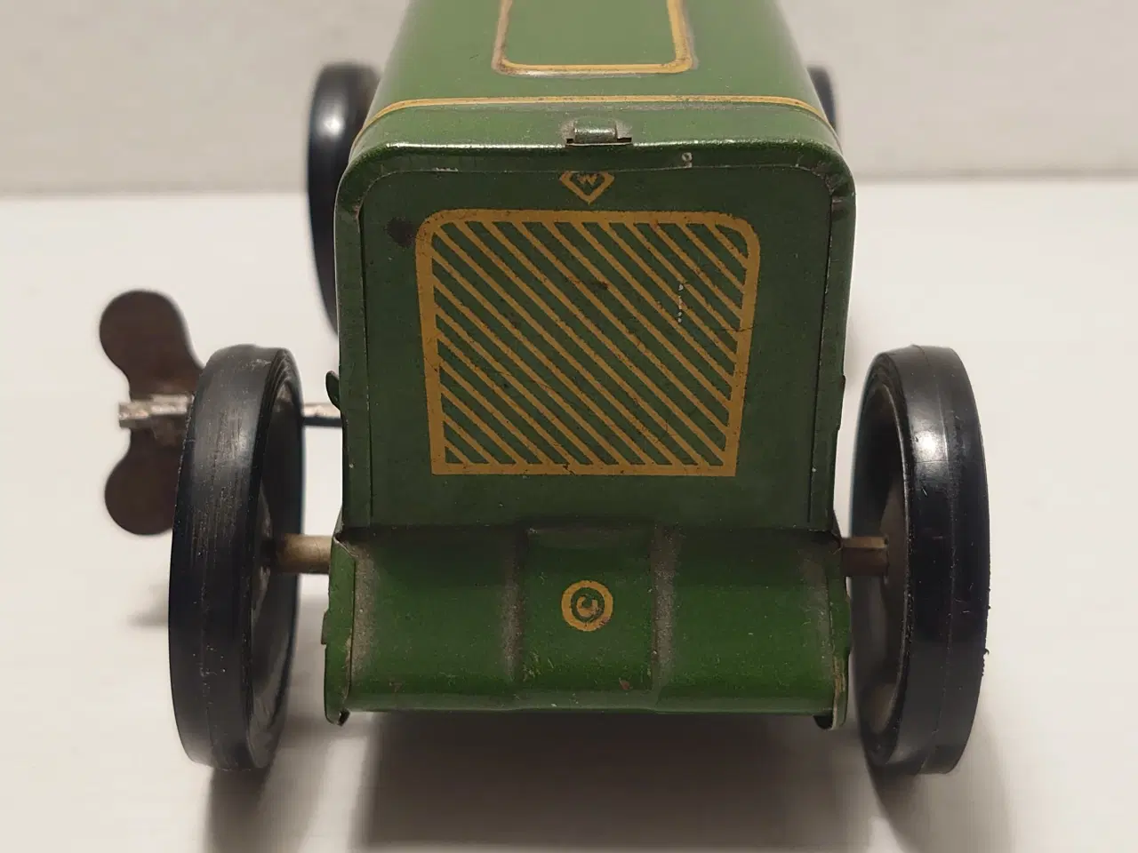 Billede 3 - Gammel engelsk bliktraktor med optræk. Ca 1920-30