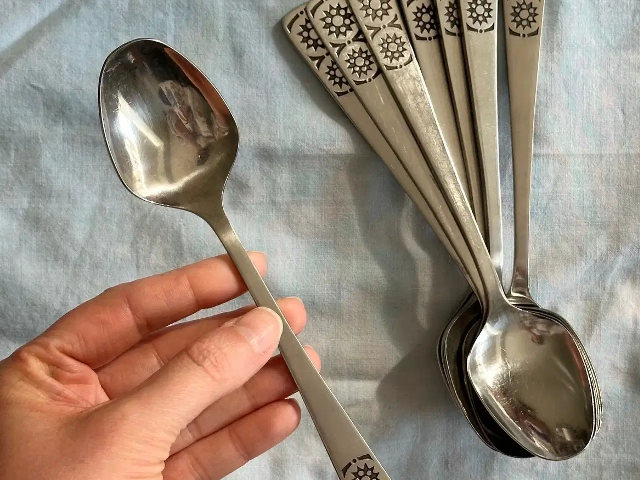 Billede 2 - Skeer, rustfrit stål, 8 stk samlet