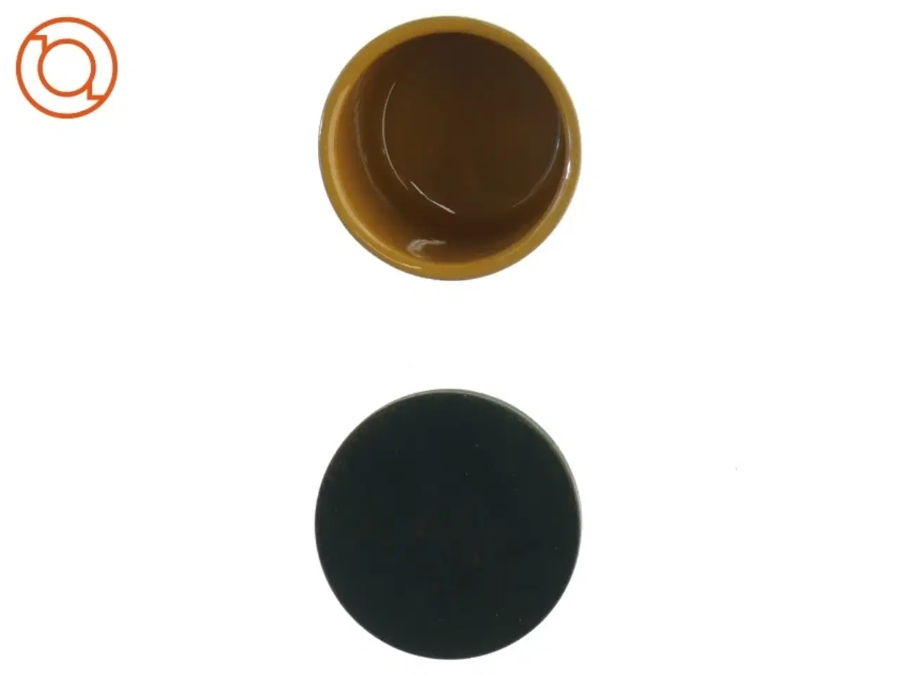 Billede 3 - sennepskrukke med trælåg (str. 7 x 8 cm)