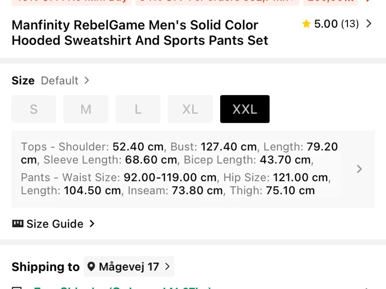 Billede 7 - Manfinity pyjamassæt i str. xxl