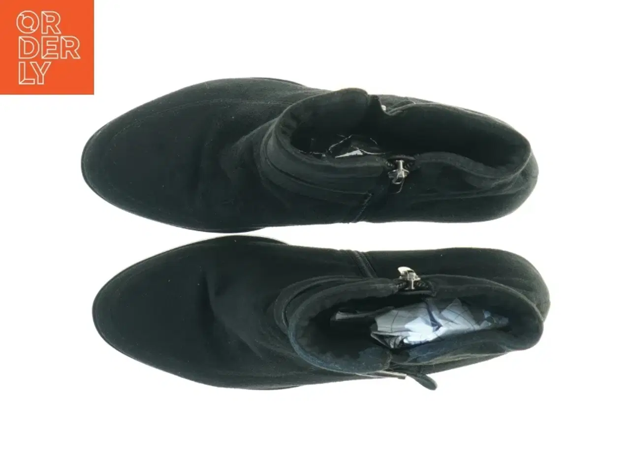 Billede 4 - Stilfulde sorte støvler med blokhæl og spænde – str. 40