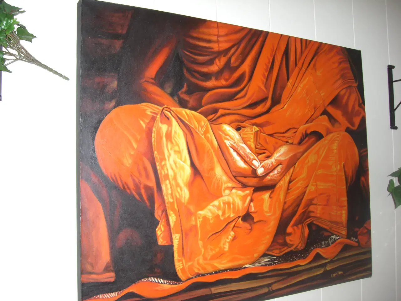 Billede 4 - Maleri i orange/rød/gul