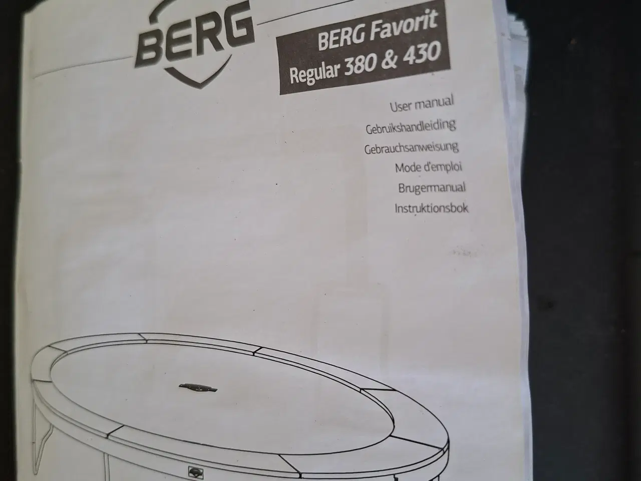 Billede 4 - Trampolin Berg Favorit 430 med spil på hoppedug