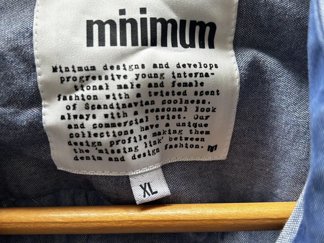 Billede 3 - Minimum, blå skjorte, XL