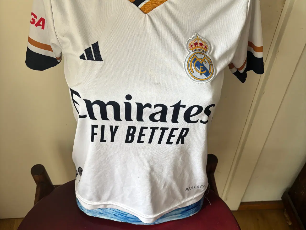 Billede 1 - Adidas Real Madrid Fodboldtrøje – Str. 128– Hvid 