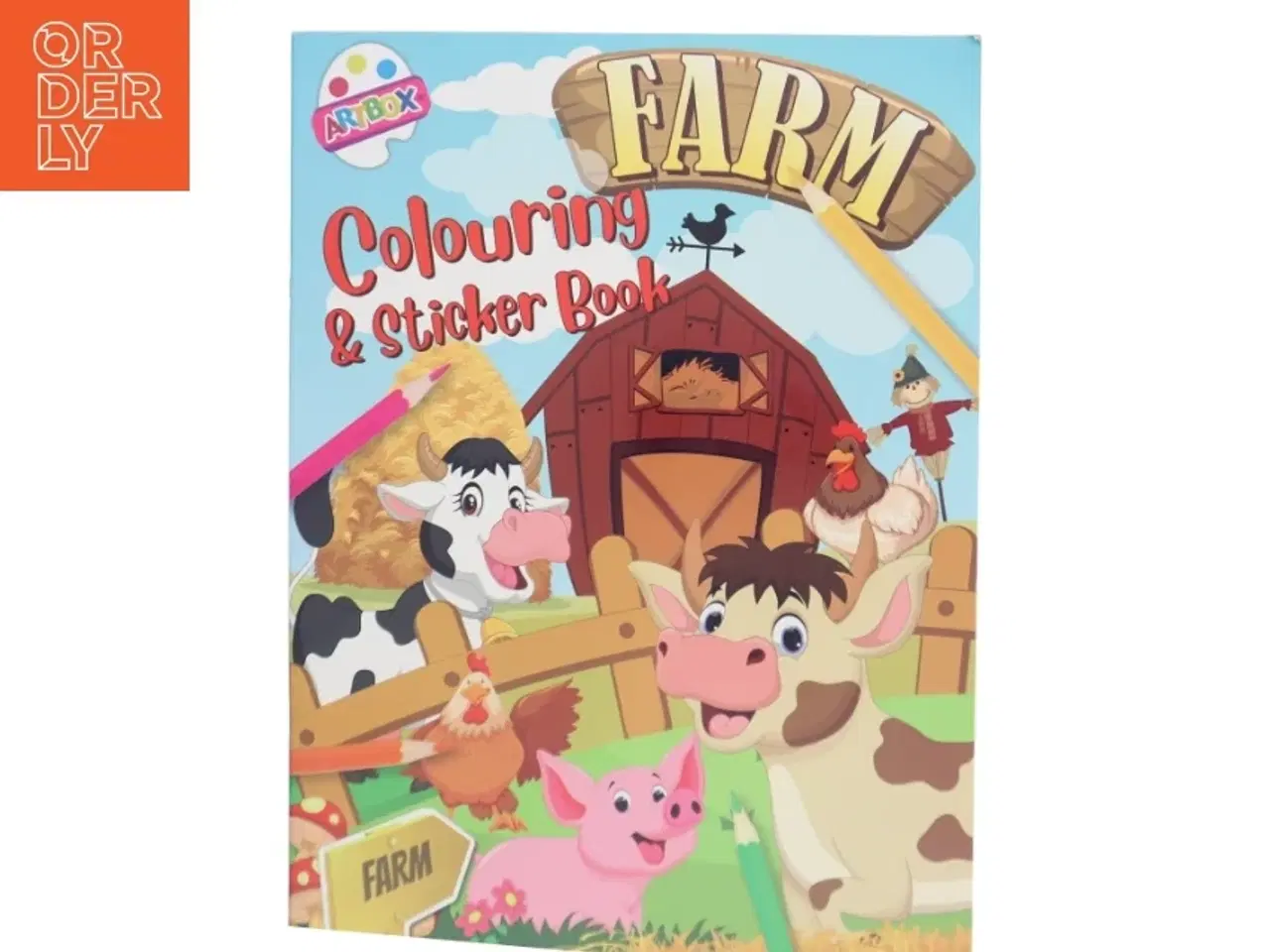 Billede 1 - Farme mellem farve- og stickerbog fra Artbox af Artbox (Bog)