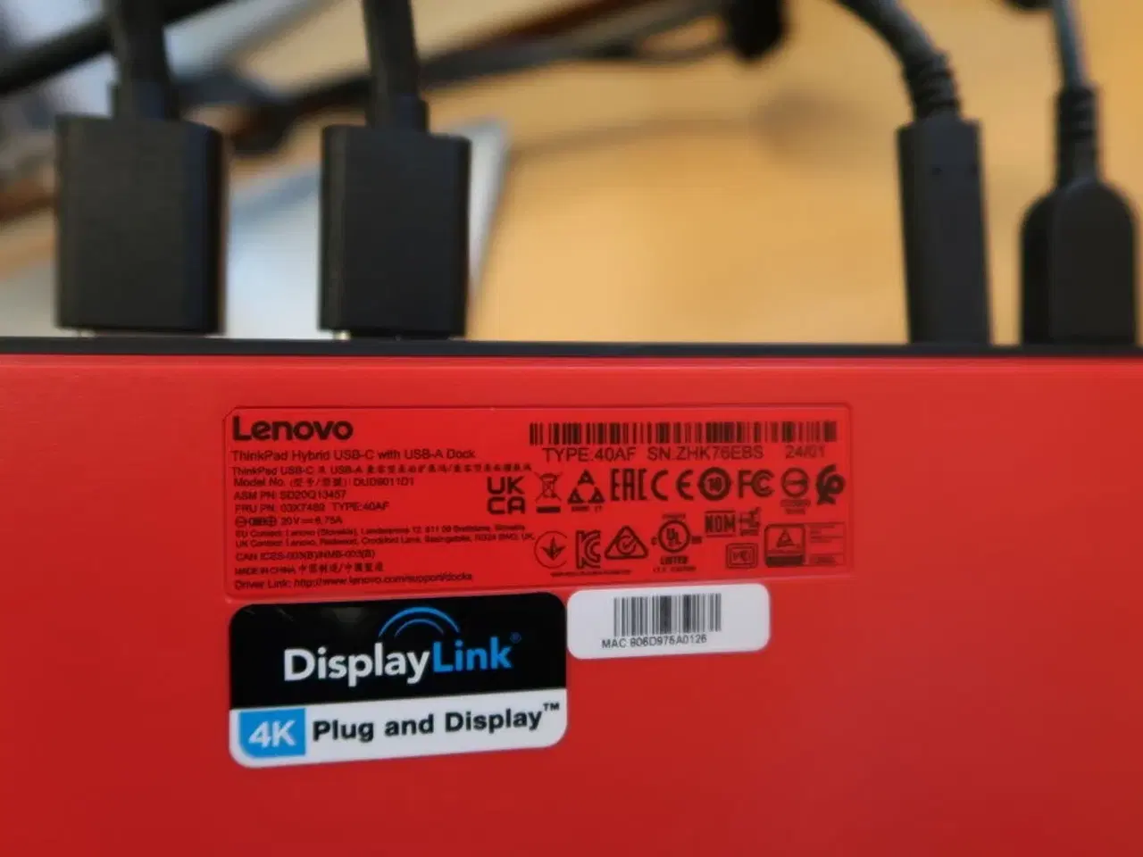 Billede 4 - 2 stk. computerskærme DELL P2722H, tastatur, mus, dockingstation LENOVO ThinkPad Hybrid USB-C with USB-A Dock