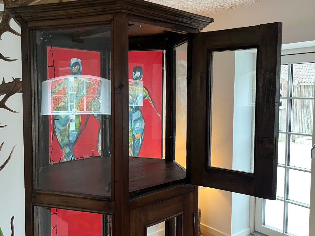 Billede 3 - Antik vitrineskab