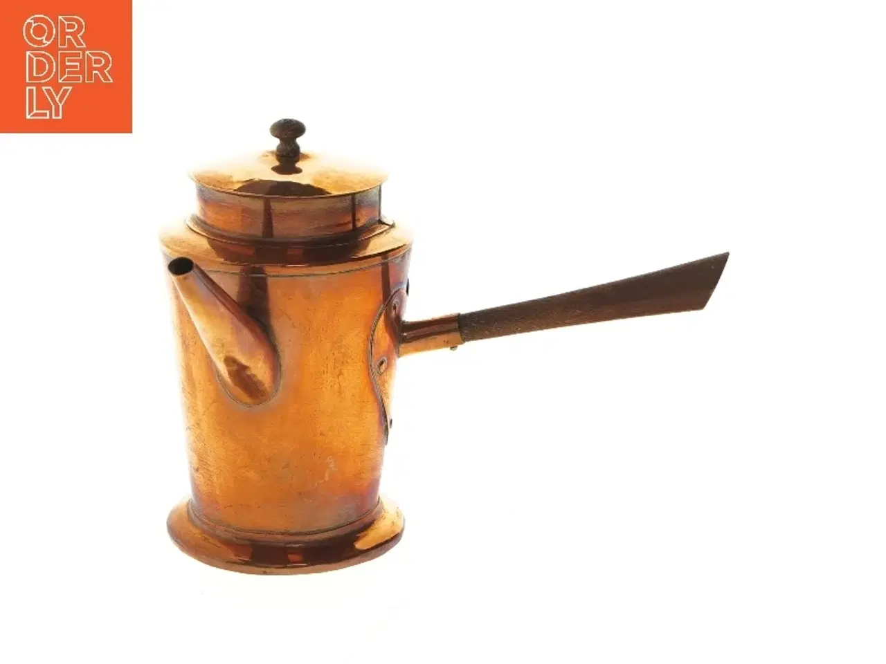 Billede 1 - Kobber vandkande med låg (str. 18 cm)