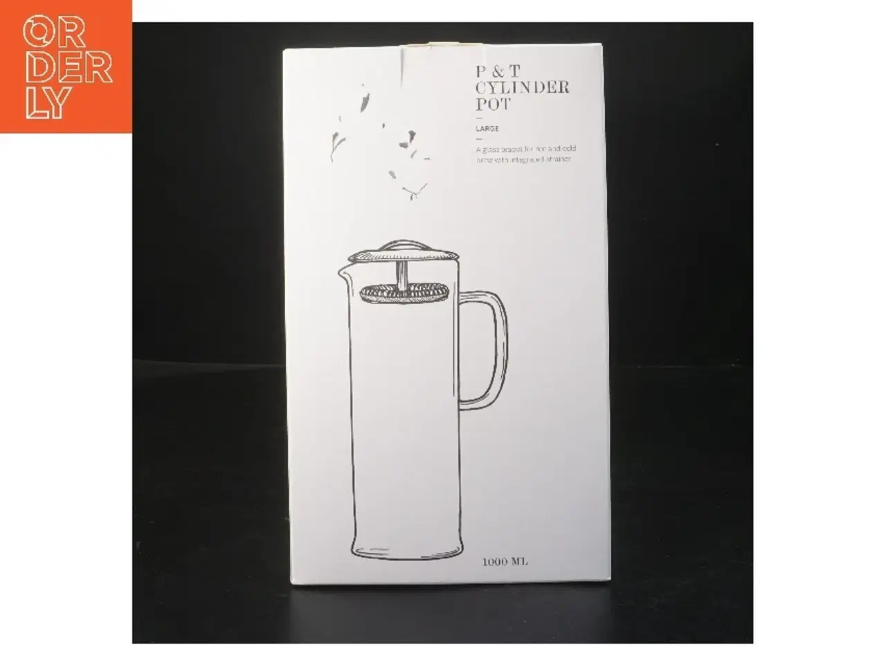 Billede 1 - Glaskande med integreret si fra Paper & Tea (str. 25 cm)