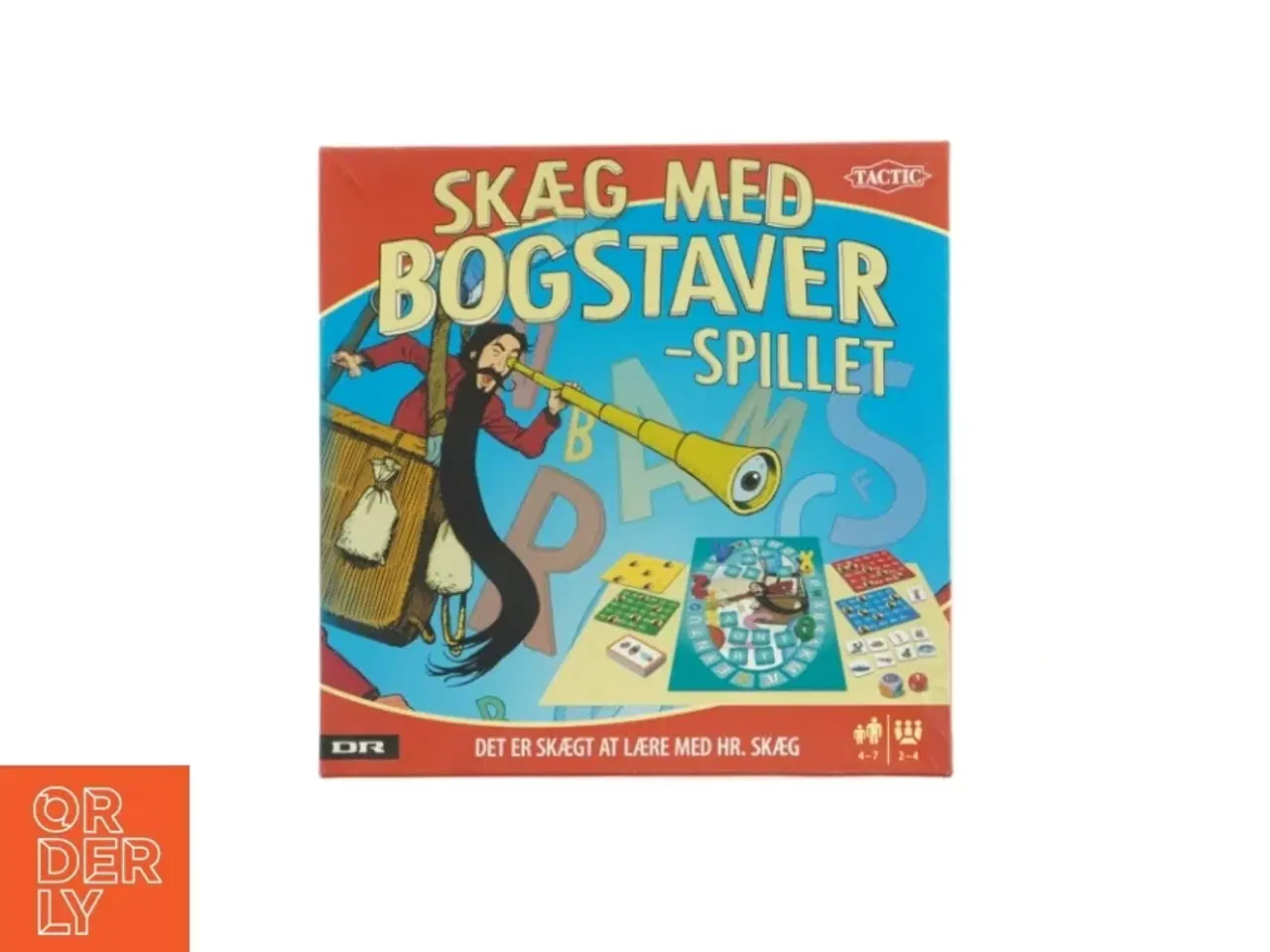 Billede 1 - Skæg med bogstaver spillet fra DR (str. 25 x 25 x 6 cm)