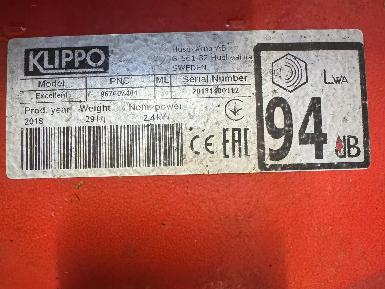 Billede 3 - Klippo Excellent græsslåmaskine