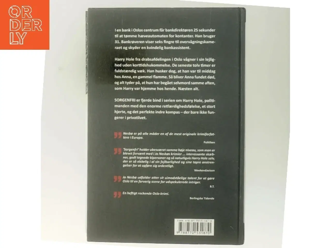 Billede 3 - Sorgenfri af Jo Nesbø (Bog)