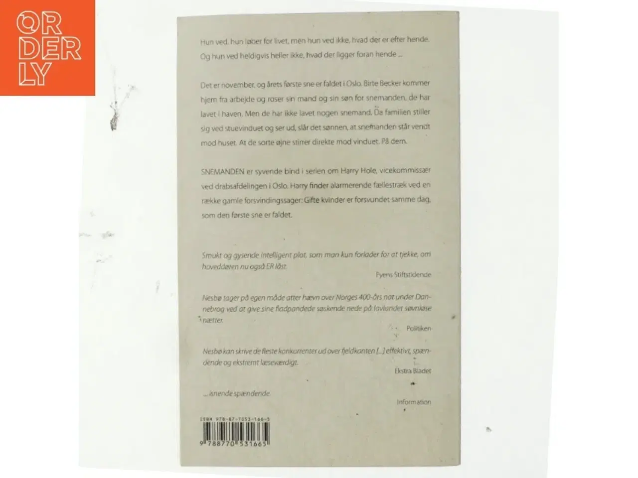 Billede 3 - Snemanden af Jo Nesbø (Bog)