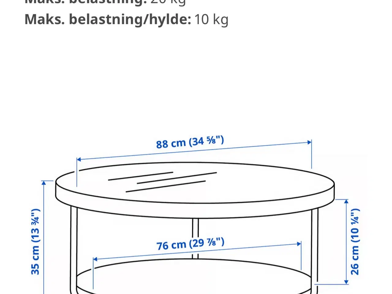 Billede 7 - Sofabord i hærdet glas