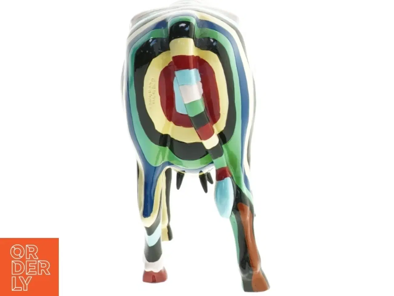 Billede 2 - Cowparade ko i large. Farverig. (str. 30 cm)