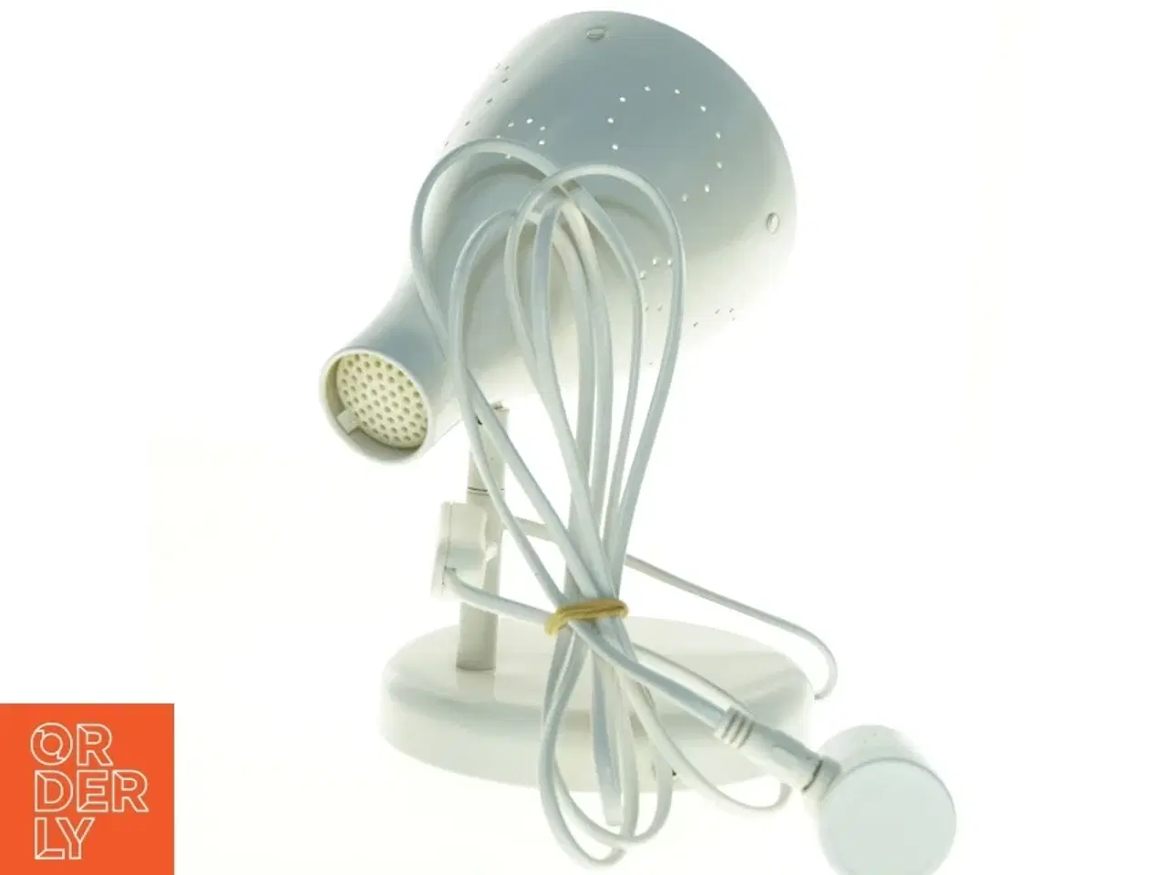 Billede 5 - Hvid bordlampe (str. 20 x 17 25 cm)