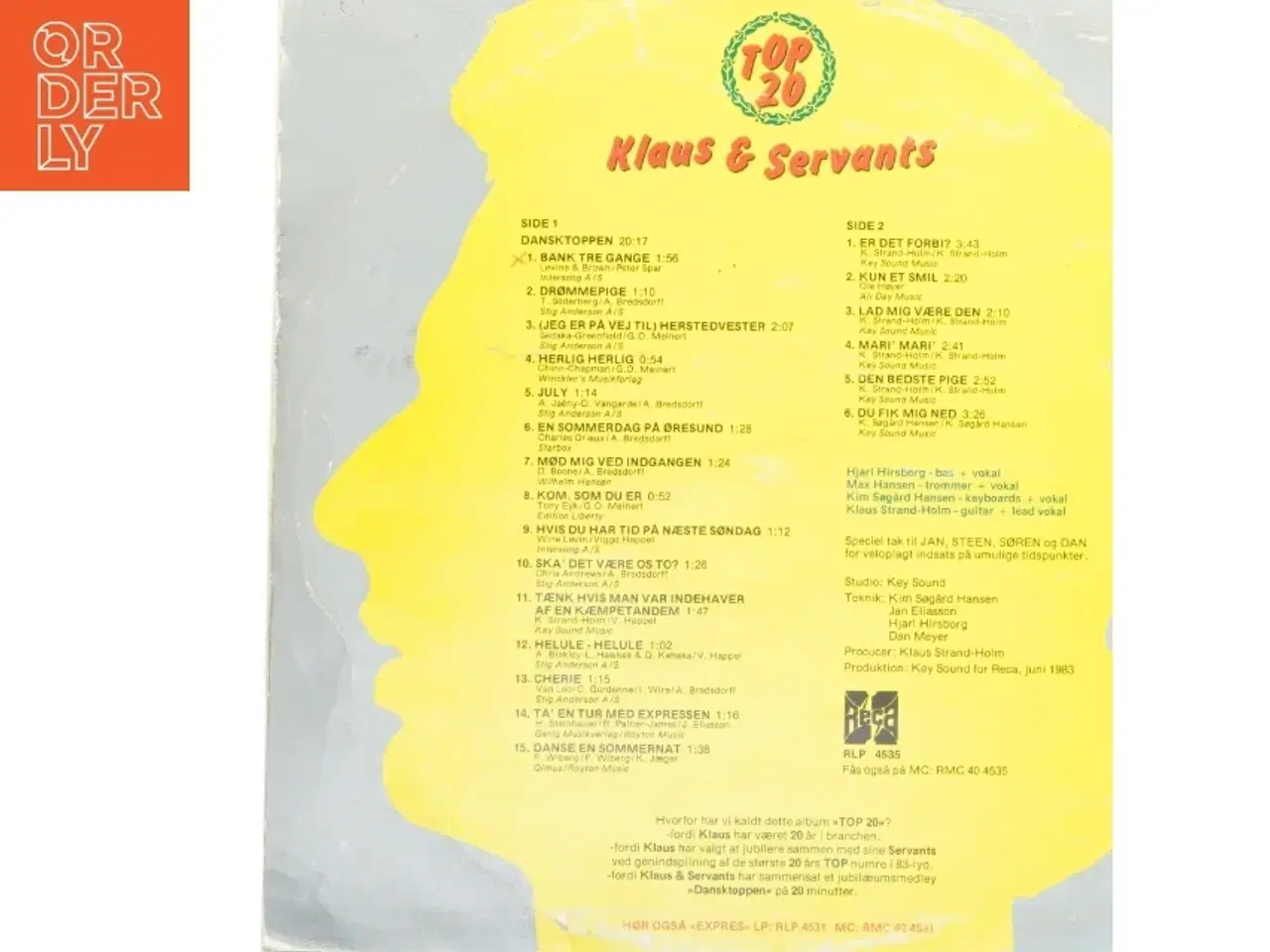Billede 3 - Klaus & Servants - Top 20 vinylplade