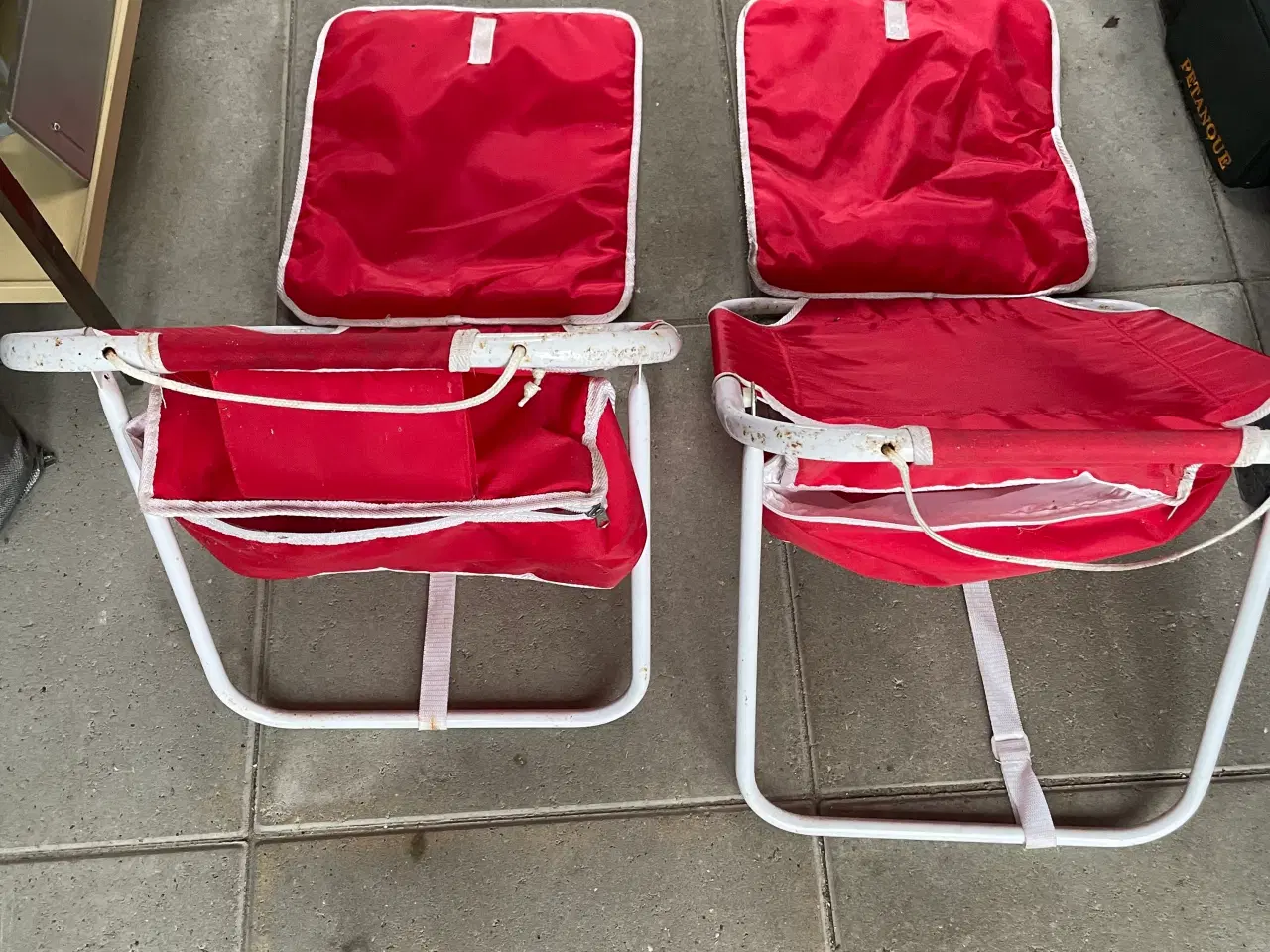 Billede 3 - Strand stole campingstole 2 stk. røde