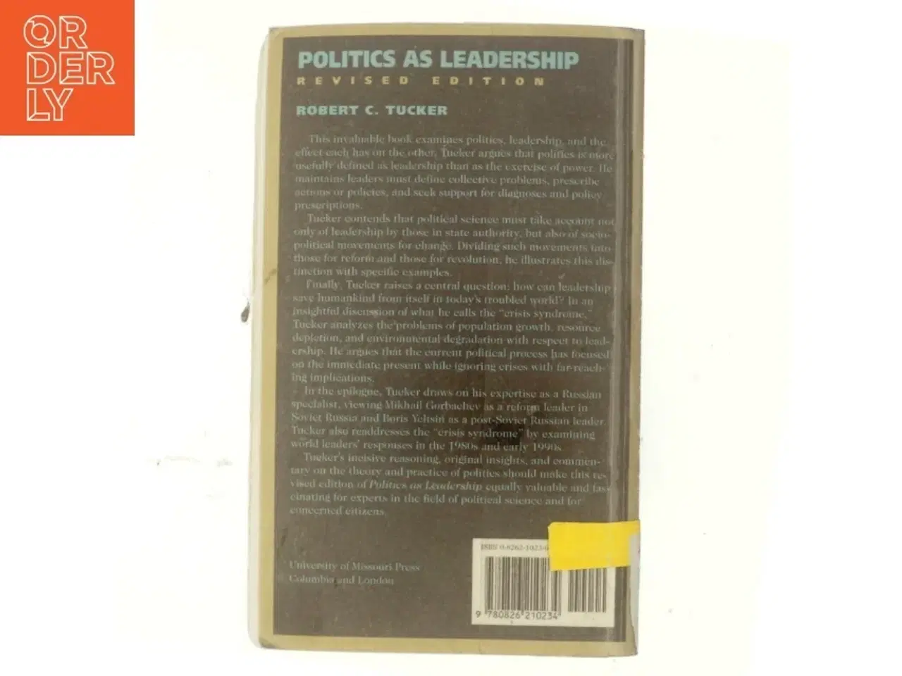 Billede 3 - Politics as leadership af Robert C. Tucker (Bog)