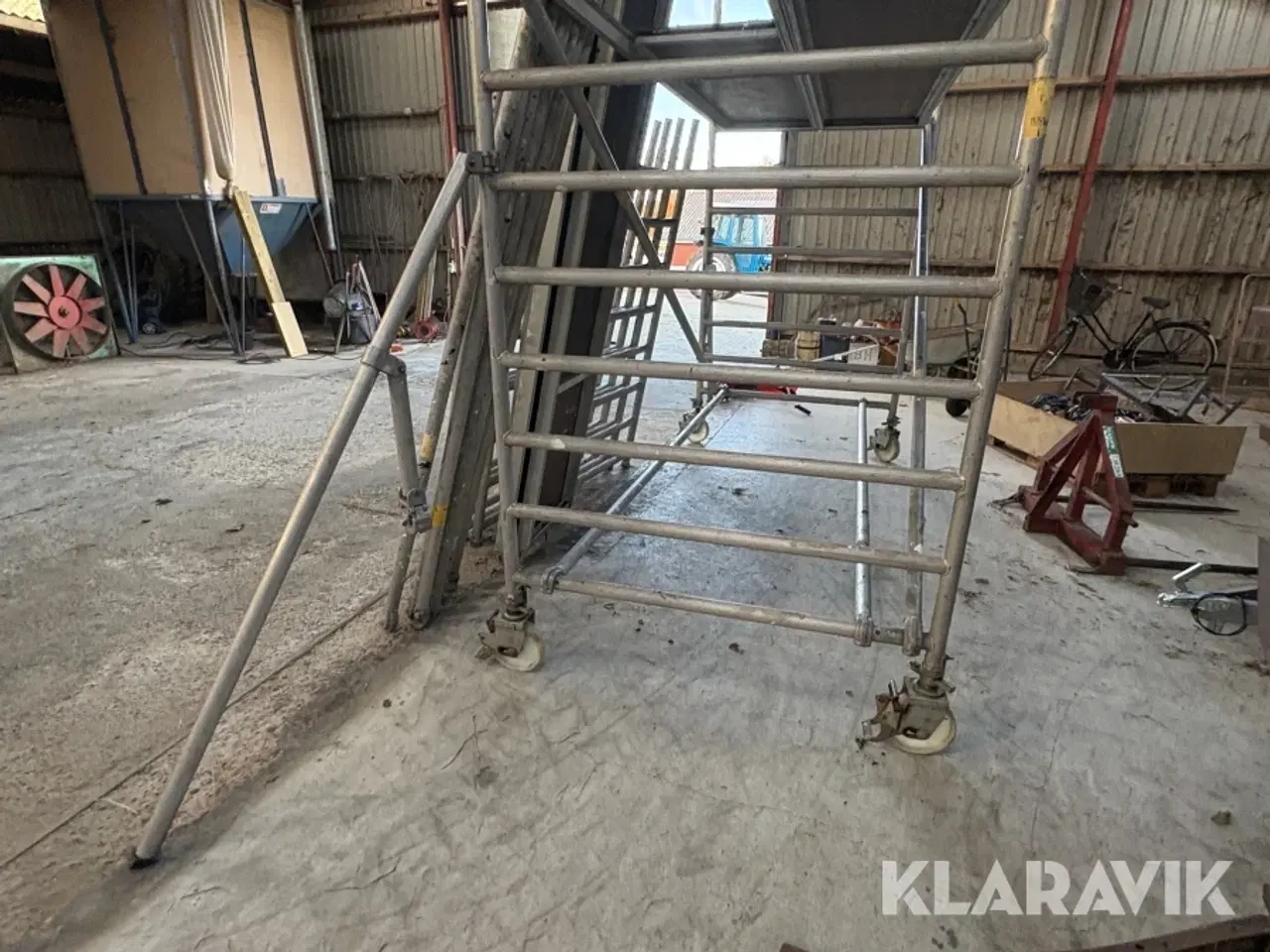 Billede 7 - Jumbo Stillads 3 sektioner med ruller