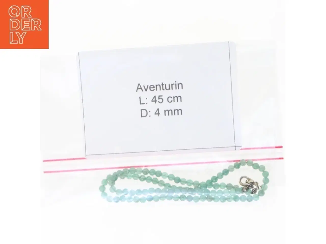 Billede 3 - Aventurin halskæde (str. 45 cm)