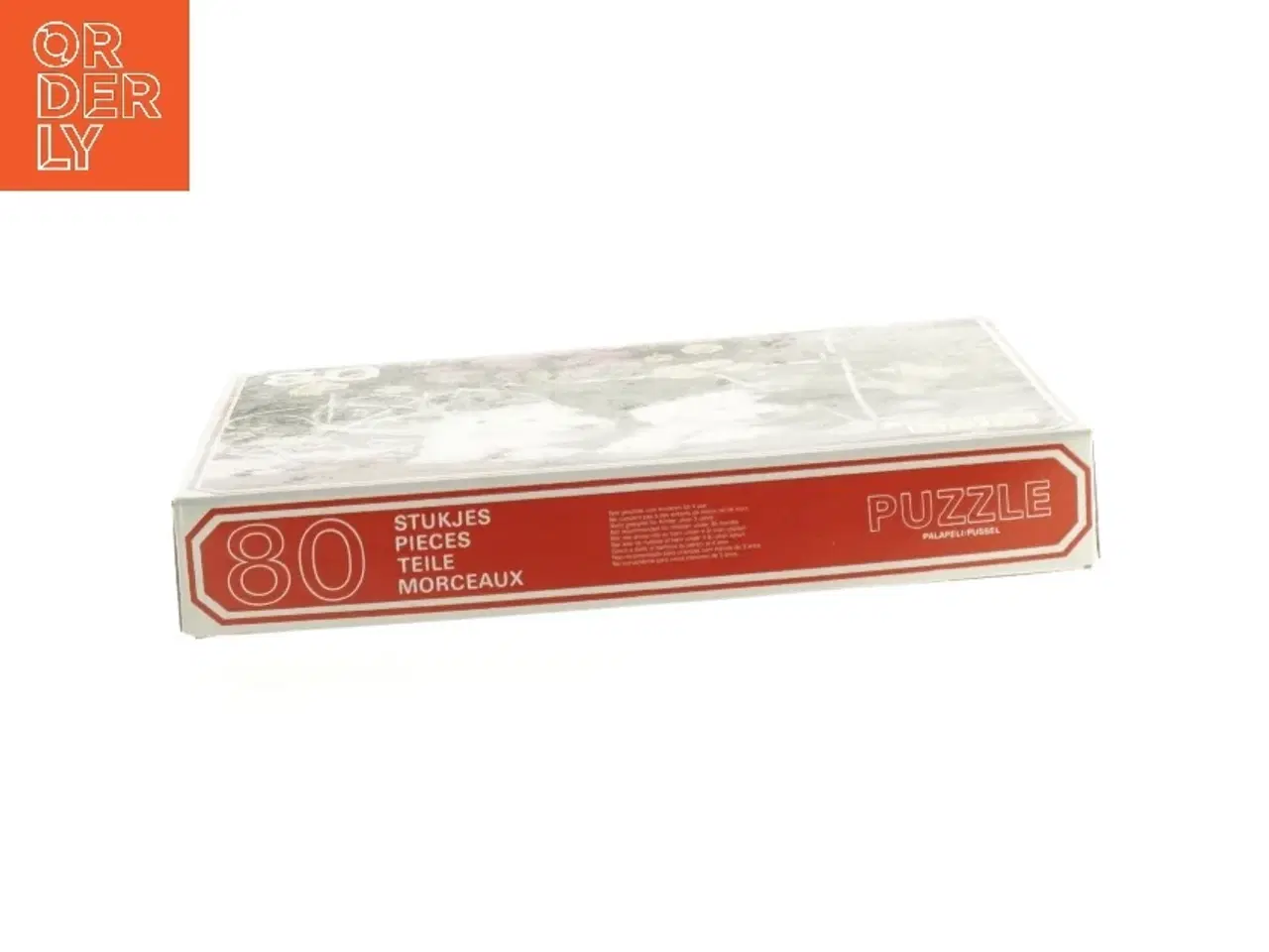 Billede 2 - Brugt puslespil med hunde og blomstermotiv