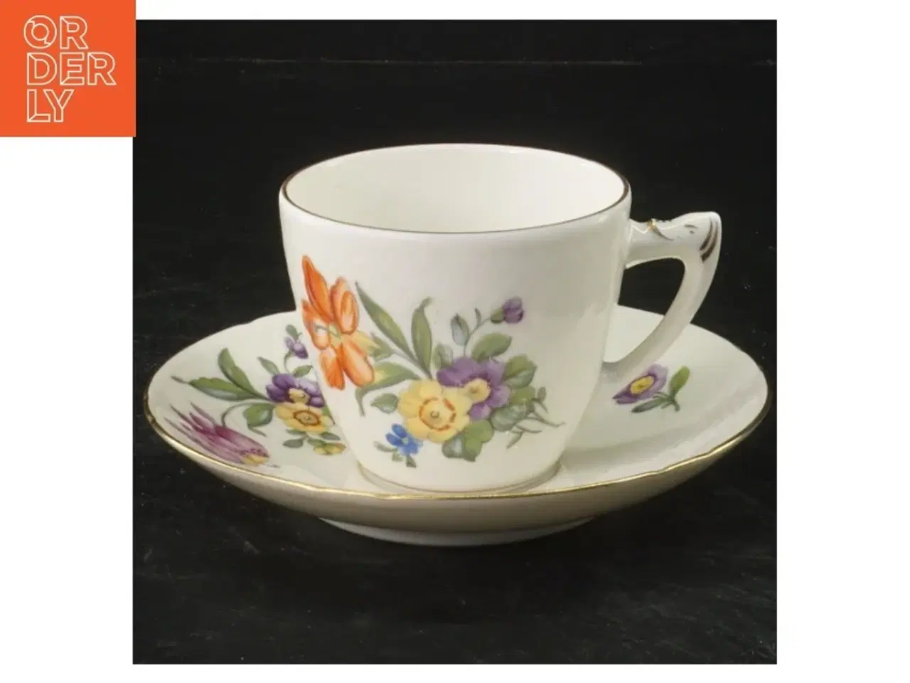 Billede 1 - B&G Saksisk blomst kaffekop 102  (str. Ø 13,5&6x9,5 cm)
