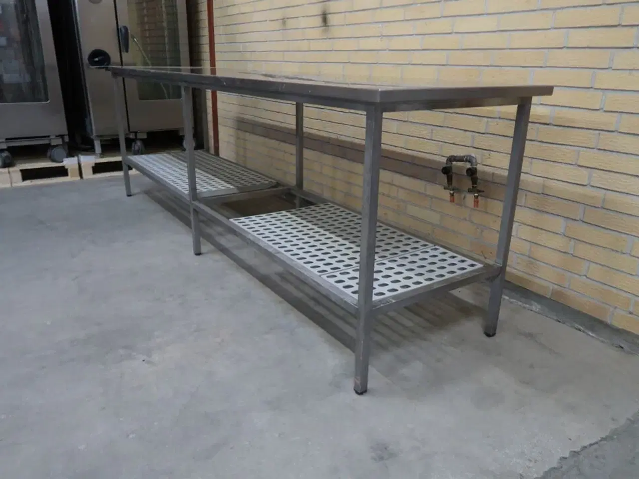 Billede 2 - Rustfri stålbord med underhylde