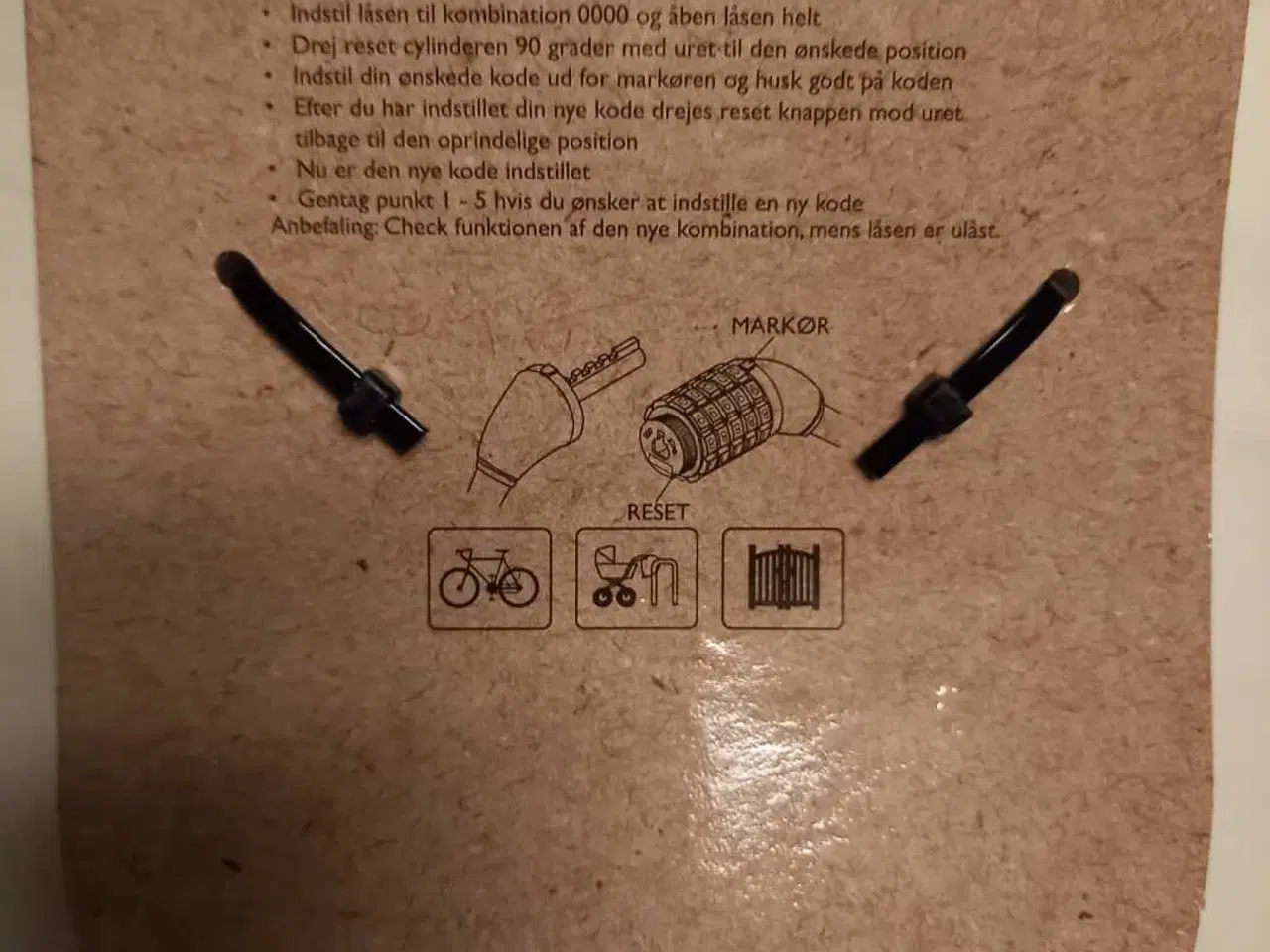 Billede 2 - Wirelås / kabellås 