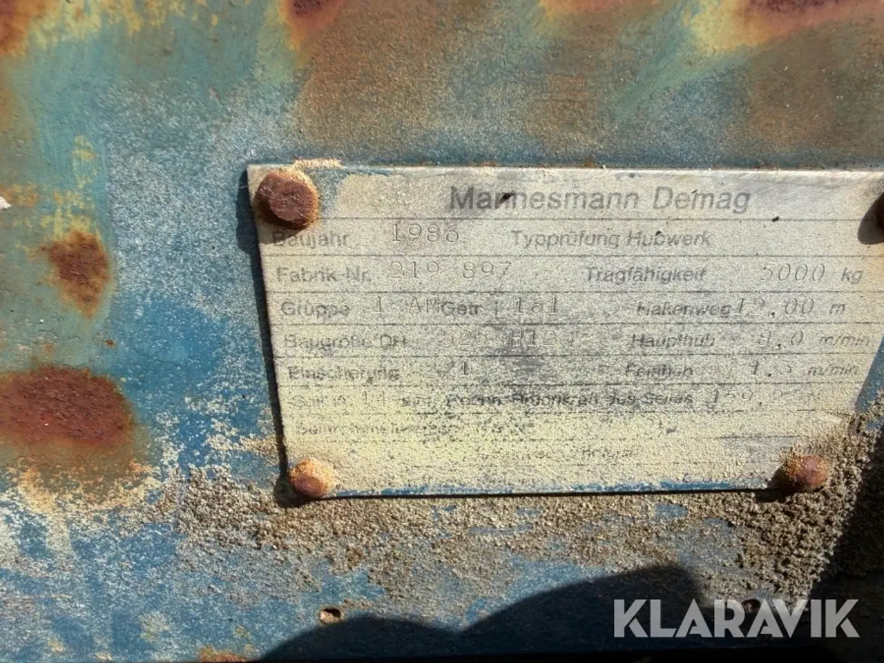 Billede 5 - Portalkran Mannesmann Demag Hubwerk