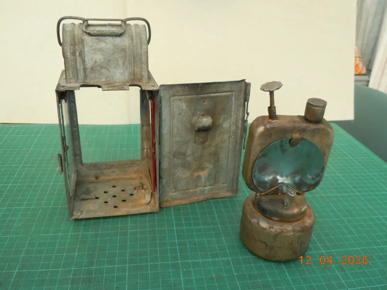 Billede 6 - Togførerlygte til karbid, meget fin stand.