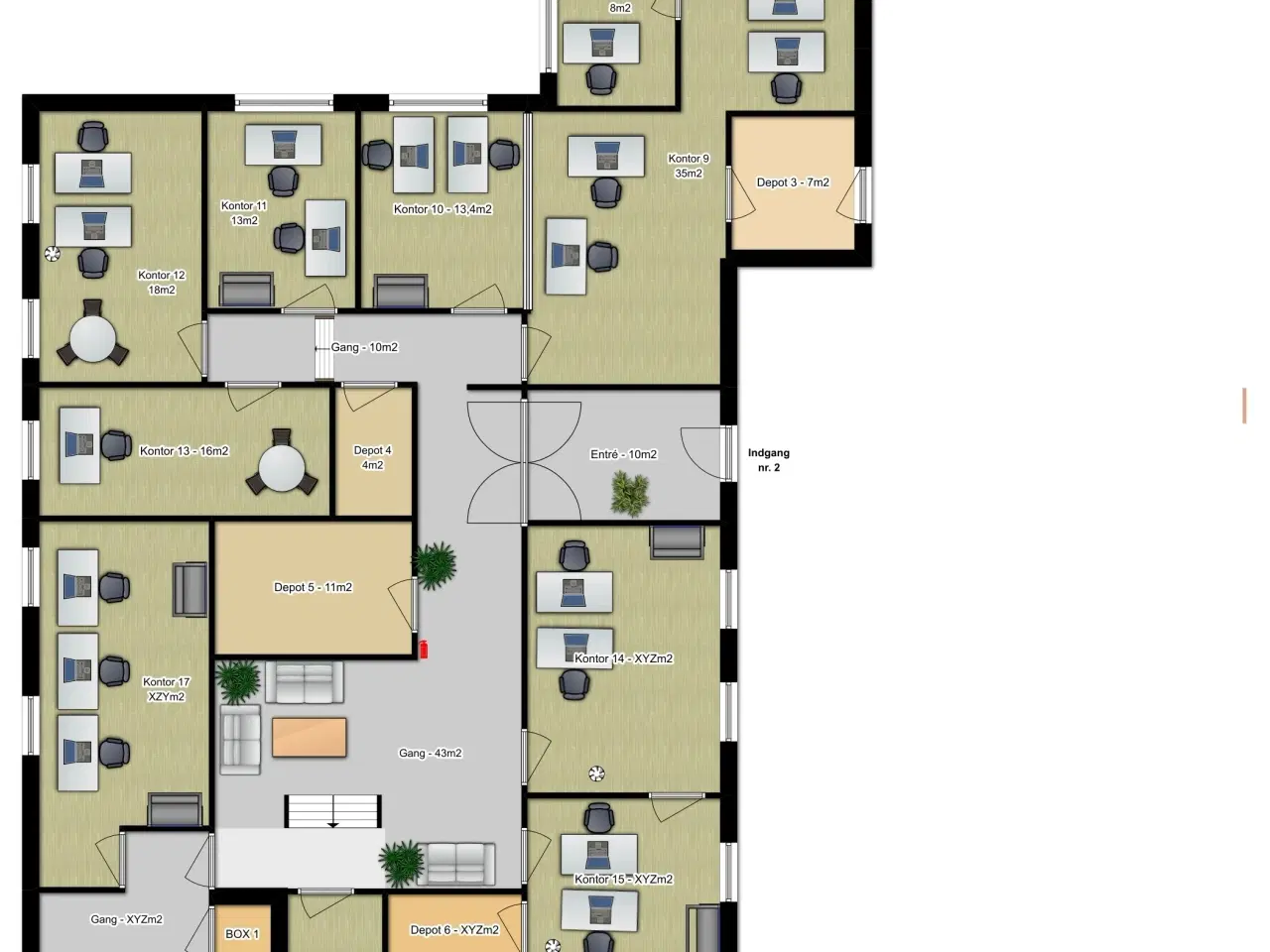 Billede 39 - Kontorfællesskab i det centrale Odense