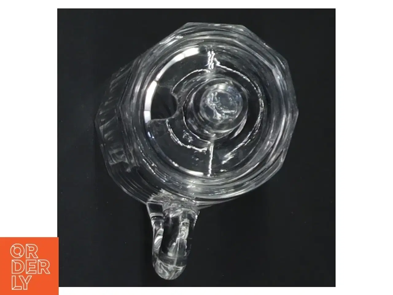 Billede 4 - Retro Glas sennepskrukke  med låg (str. 8 cm)