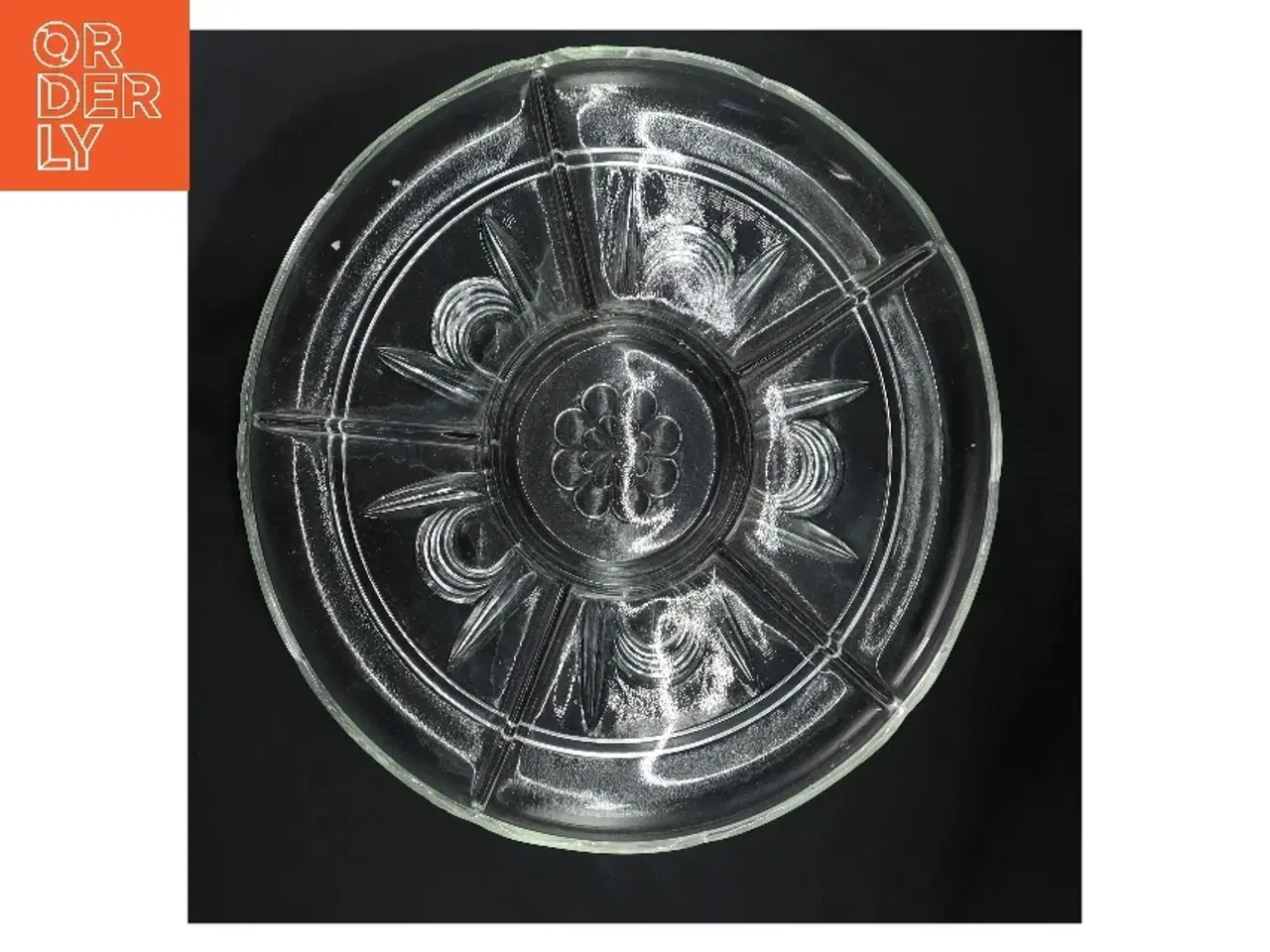 Billede 2 - Serveringsfad i glas (str. Ø 30 cm)fra holmegaard