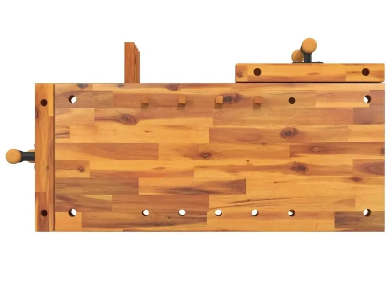 Billede 6 - Arbejdsbord med skruestik 92x48x83 cm massivt akacietræ