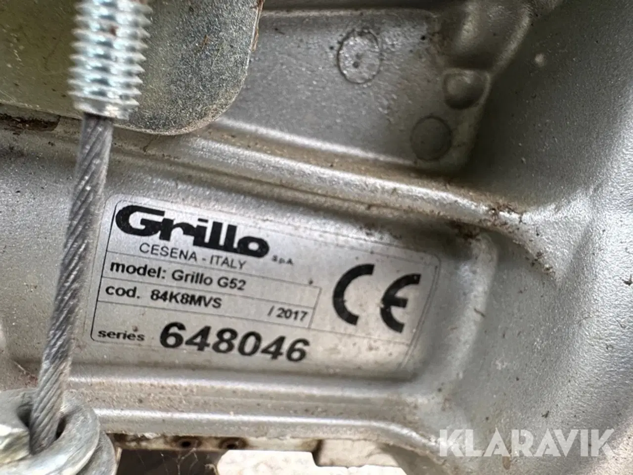 Billede 5 - Redskabsbærer Grillo G52 med kost