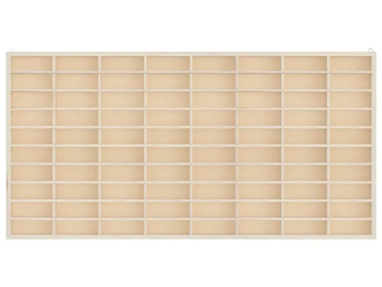 Billede 4 - Samlermontre i træ med 80 rum 80x4,5x40,5 cm