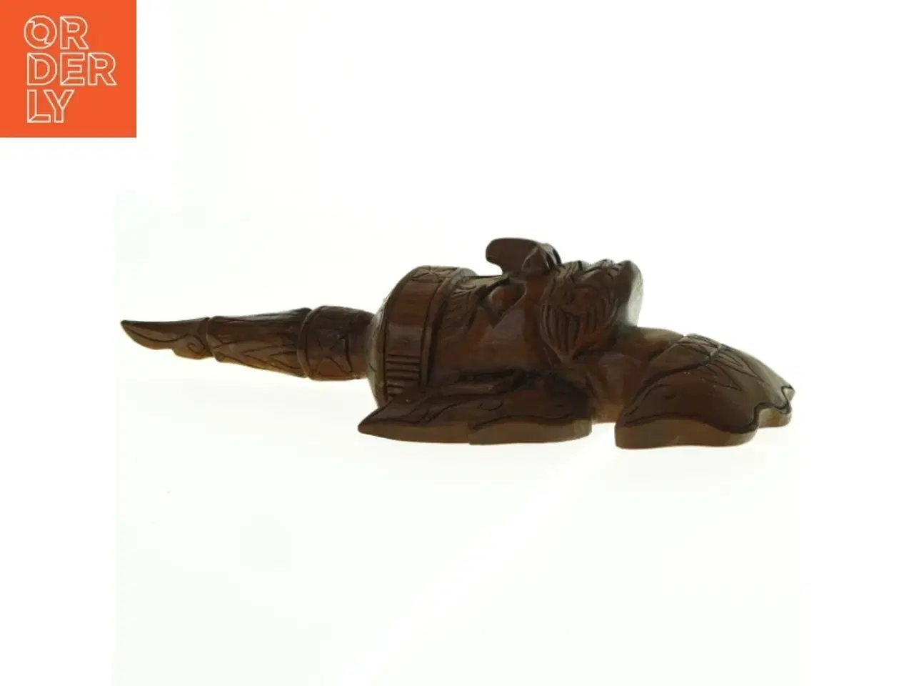 Billede 3 - Træudskåret ansigt (str. 40 x18 cm)