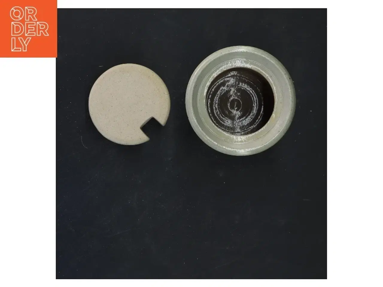 Billede 3 - Keramik krukke med låg fra Hanne Stentøj (str. 12x8 cm)