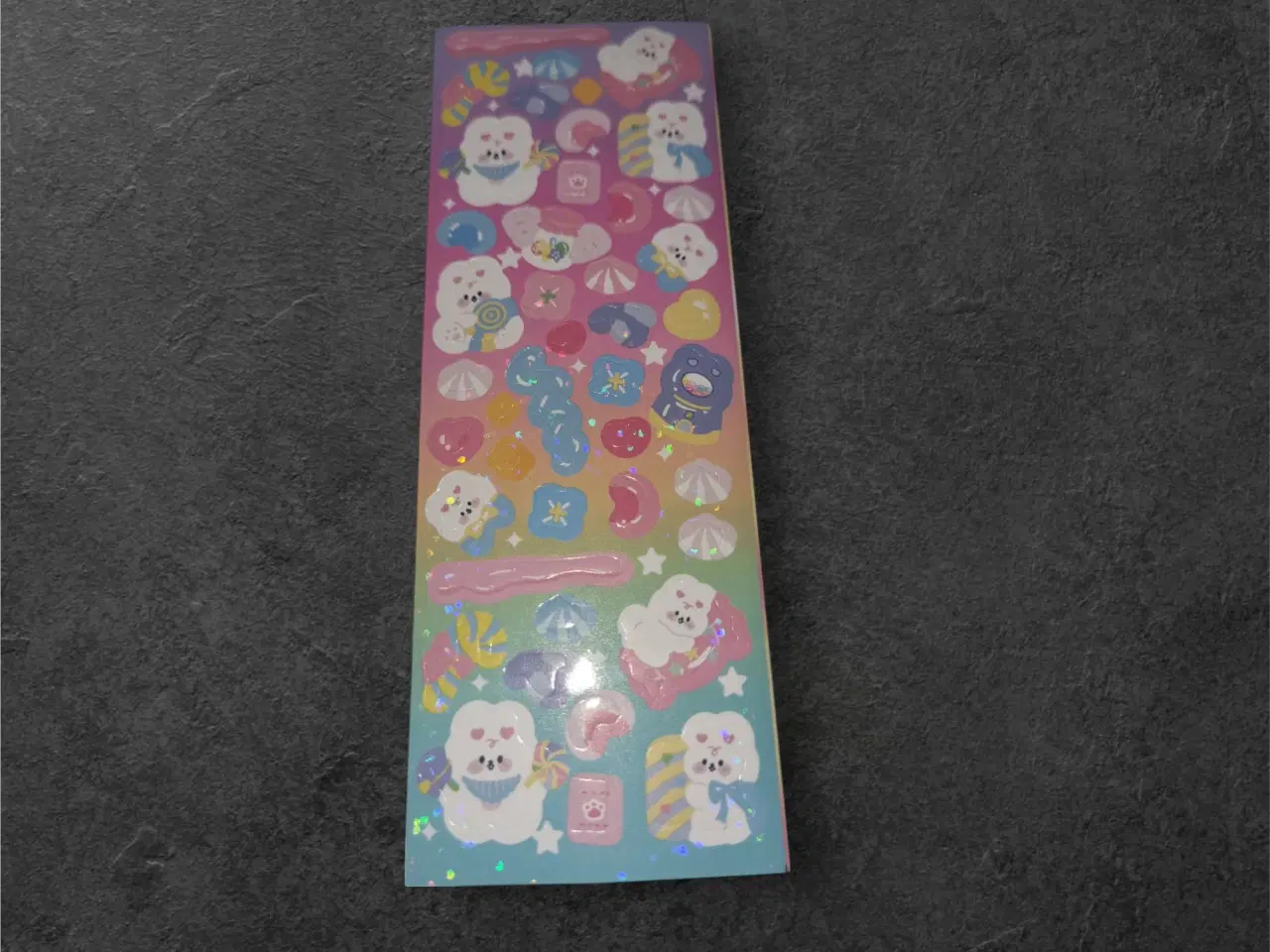 Billede 7 - Farverige klistermærker med regnbuer, hjerter og s