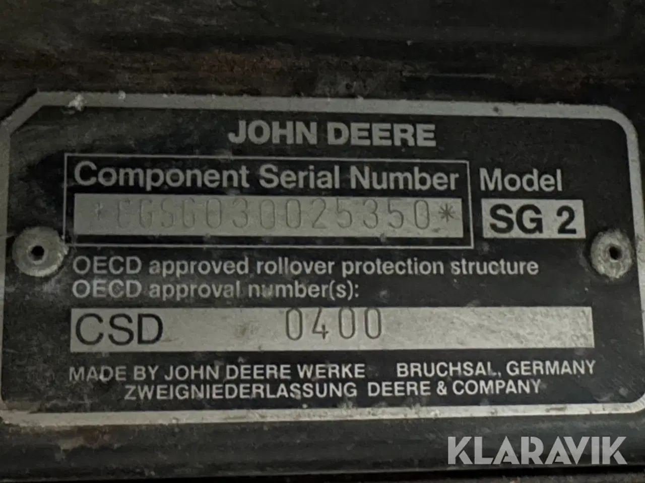 Billede 11 - Traktor John Deere 2040 S