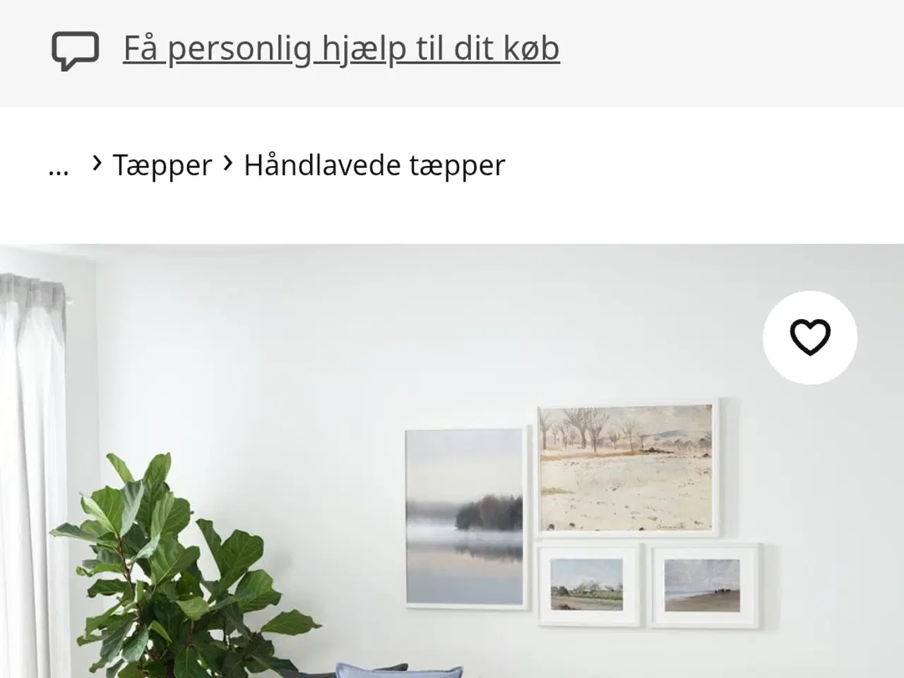 Billede 2 - Tæppe 100% uld håndvævet råhvid 160x230 cm