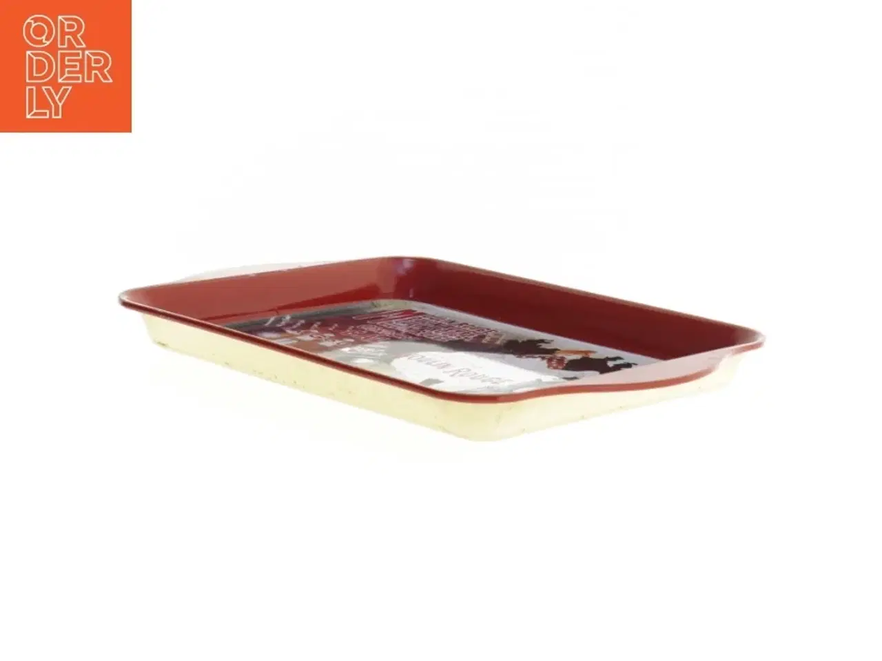 Billede 2 - Fad i emaljeret metal (str. 21 x 14 cm)