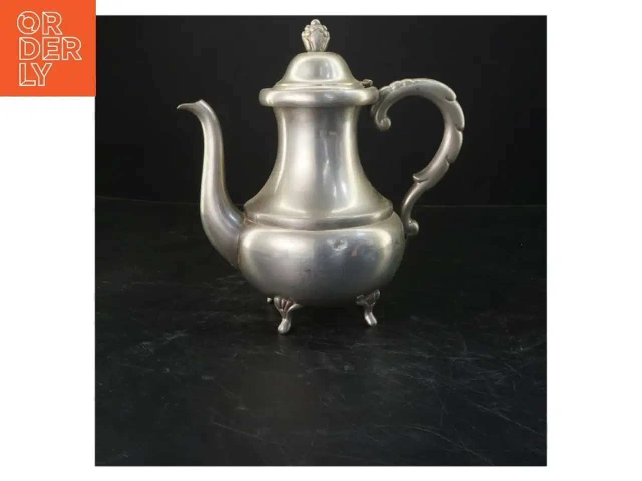 Billede 1 - Vintage te-kande i metal (str. 23x23 cm)