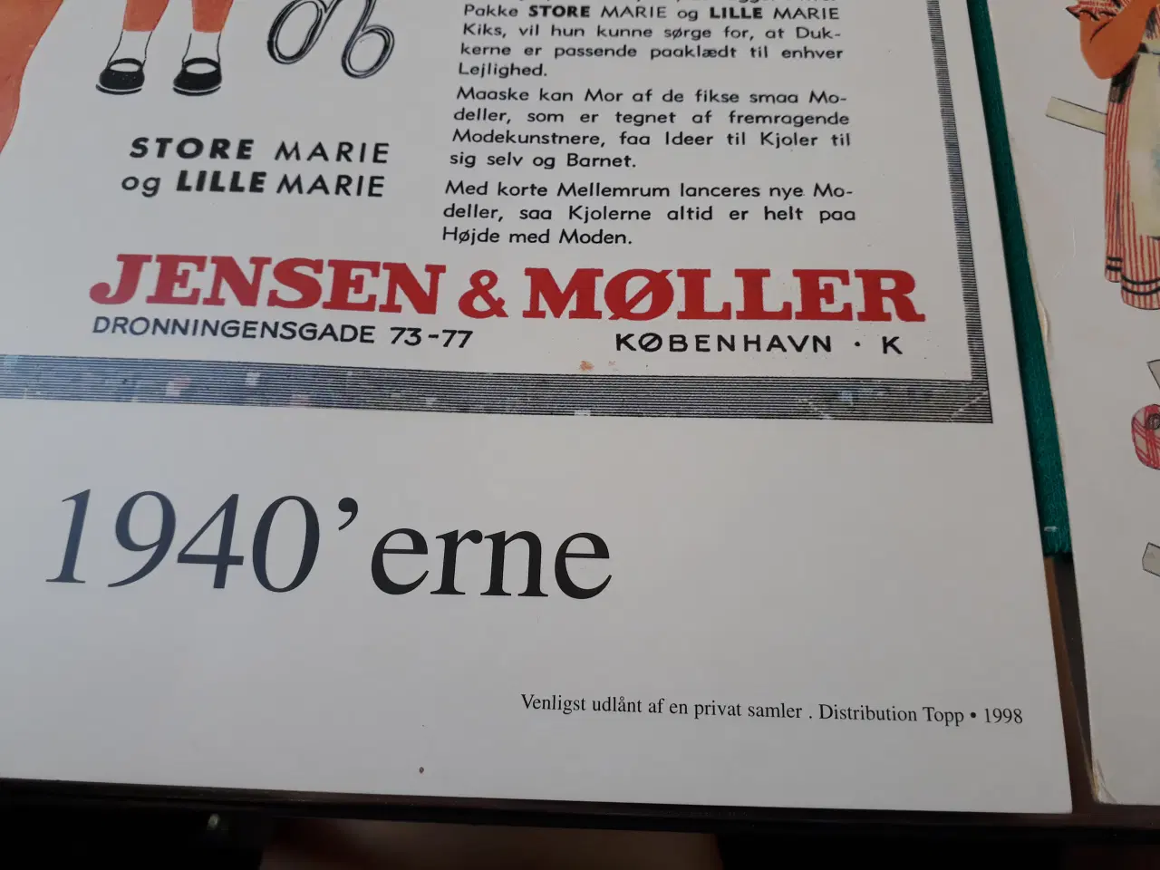 Billede 9 - Christel, Marie og Modeark Påklædningsdukker