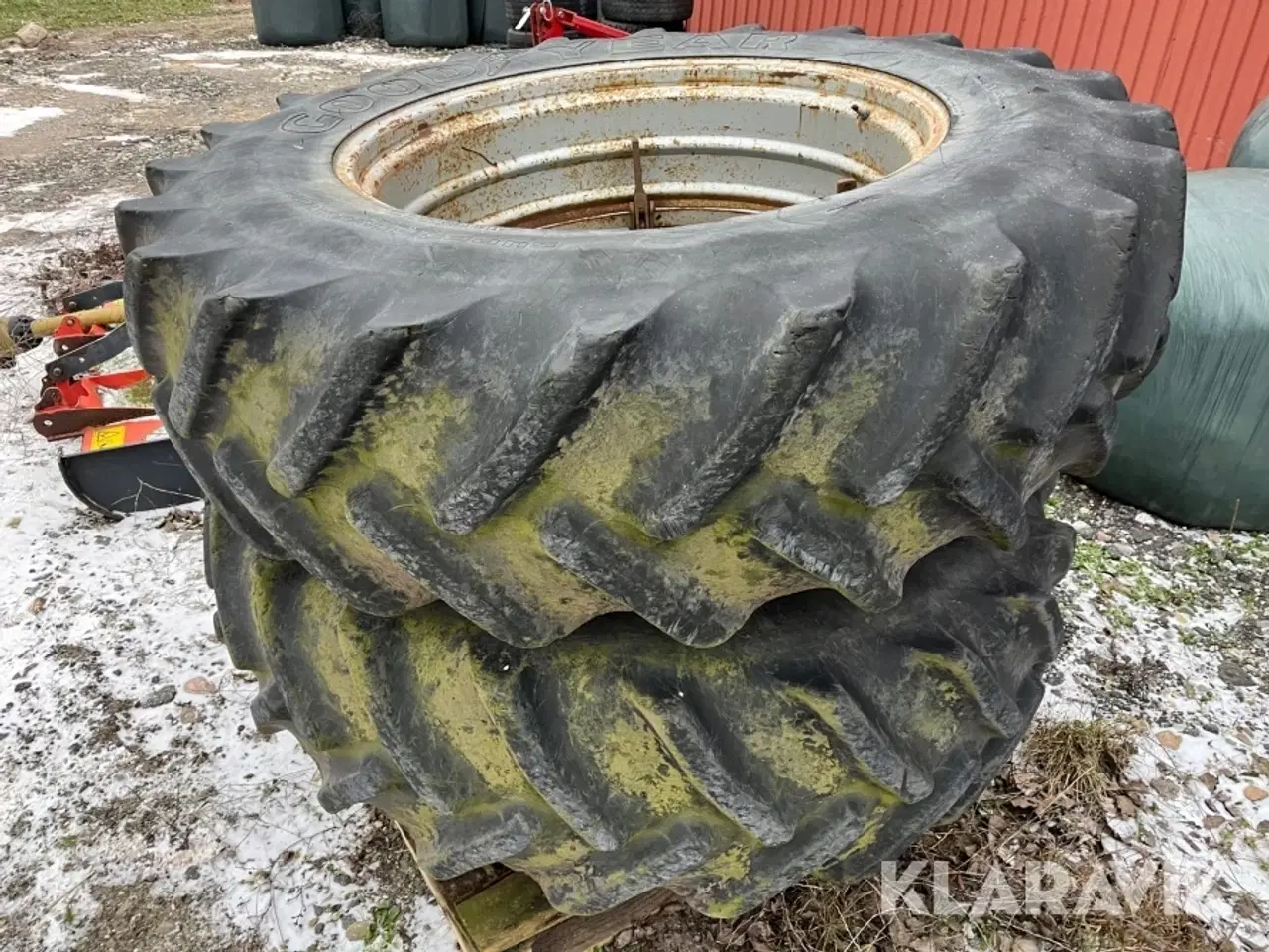 Billede 2 - Tvillingehjul Goodyear 18.4R38 - med klemmer